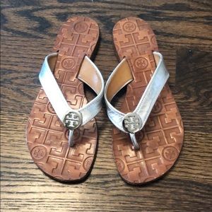 Tory Burch Silver Sandal